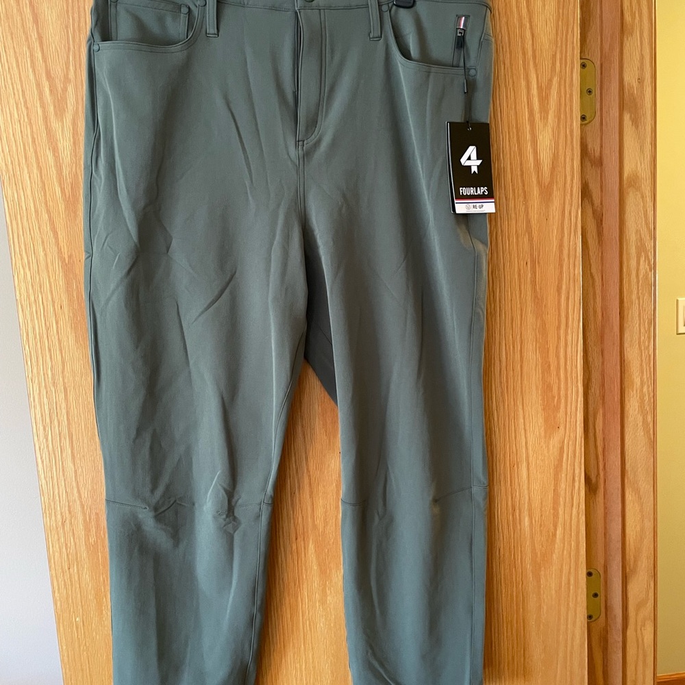 Four Laps outdoor/athletic pants. Lots of pockets. Great for travel. Evolve Pant